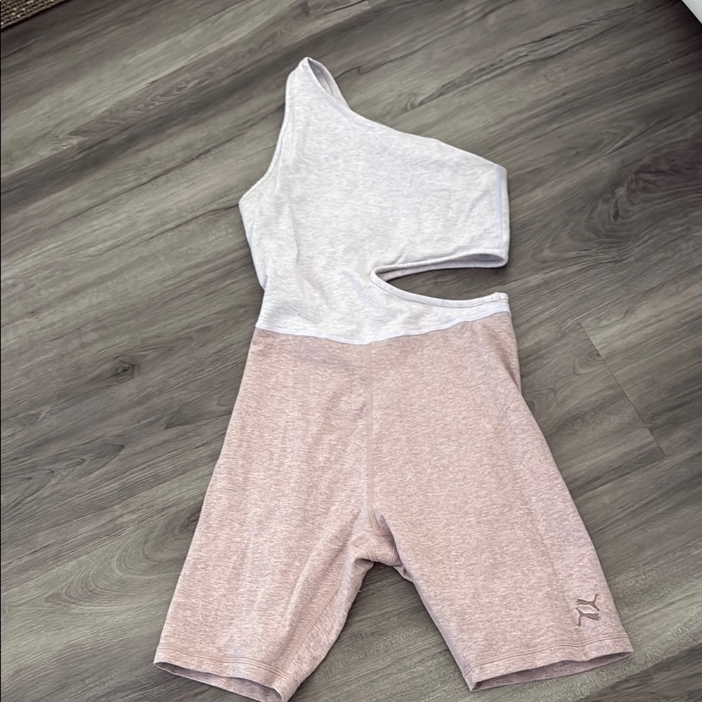 puma workout romper purple